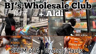 BJ'S WHOLESALE GROCERY HAUL | SPENT $408 to REPLENISH MY HOME | Vlogtober Day 15🎃#groceryhaul #mom