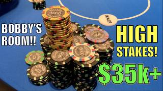 I Win $35,000+ ALL IN!!! BIGGEST Pots I've Played At Bellagio!! SUPER High Stakes! Poker Vlog Ep 290