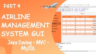 GUI for Airline Management System using Java (Part 4)