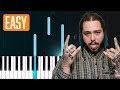 Post Malone - "Better Now" 100% EASY PIANO TUTORIAL