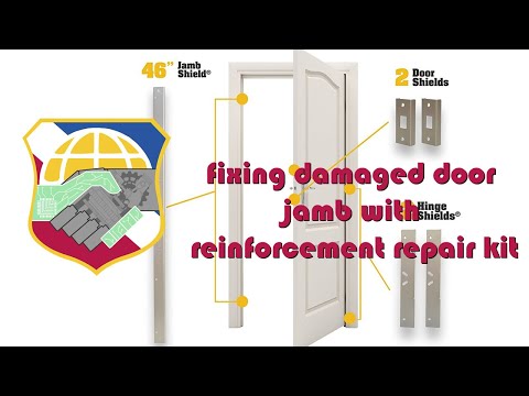 How To Repair A Door Jamb Door Frame Repair Kit Home Depot
