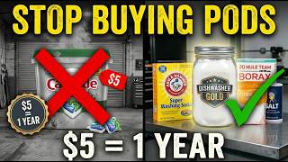 Stop Buying Dishwasher Detergent — This $0 Recipe Lasts a Year!