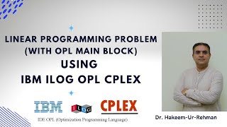 LP Problem Using IBM ILOG OPL CPLEX Studio (with OPL main block) (English)