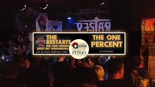 The Restarts - The One Percent (live @Sonic Ballroom 11.03.2020) | Antifa Punks