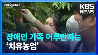 ‘농사로 힐링’…장애인 가족 어루만지는 ‘치유농업’ / KBS  2022.08.18.