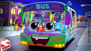 Halloween Wheels On The Bus + More Spooky Nursery Rhymes & Scary Cartoon