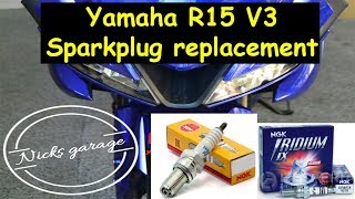 Yamaha R15 V3 sparkplug replacement