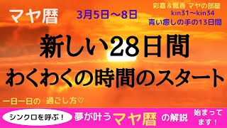 マヤ暦　新しい28日間のスタート♡　マヤ暦で宇宙のエネルギーと共鳴して最高の未来を創造しましょう☆　高次元へ導かれる日々の過ごし方を解説しています。