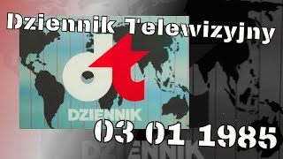 ARCHIWALNE WYDANIE Dziennika Telewizyjnego - 03 stycznia 1985 -