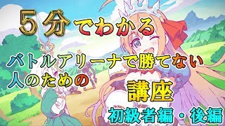 【プリコネR】５分で分かる！バトルアリーナで勝てない人のための講座。初級者編・後編【バトルアリーナ】