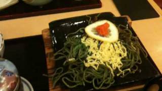 GenkJapan.Net: Kawara Soba Japanese  Noodles - served on a roof tile!