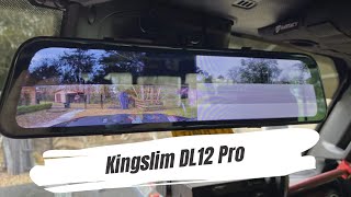 Kingslim DL12 Pro 4K Mirror Dash Cam Review, Test | 12\