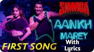 Simmba:Aankh marey|Lyrics video|Ranveer Singh|Sara Ali Khan|Mika Singh|Neha kakkar|Rohit Shatti