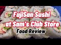 fujisan california roll sushi from sam s club store food review mukbang