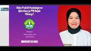 Video Praktik Pembelajaran Ujian Kinerja PPG Daljab RISKA AMELIA, S. Pd