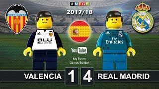 Valencia vs Real Madrid 1-4 • LaLiga 2018 (27/01/2018) Goal Highlights Film Lego Football
