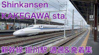 【東海道新幹線】掛川駅　通過＆発着集（2022/08）4K60P