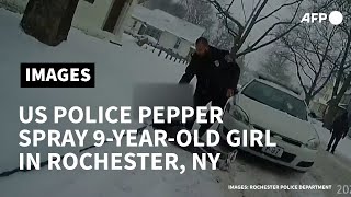 US police pepper-spray a 9-year-old girl in Rochester, New York | AFP