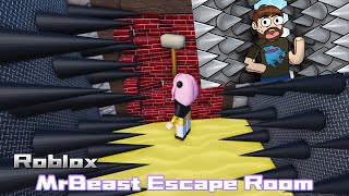 Roblox MrBeast Escape Room - หาทางออกจาก ห้องเกมโหดที่อันตรายที่สุดในโลก Mr.Beast - SmoothyteaGaming