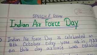 10 Lines on Indian Air Force Day // Essay on Indian Air Force Day in english