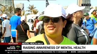 SADAG holds mental health awareness walk in Durban