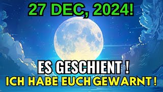 DAS MUSSTE SIE VOR MORGEN ERREICHEN – DRINGENDE WARNUNGEN FÜR DIE LETZTE WOCHE IM DEZEMBER 2024!