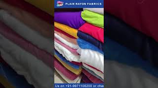 Rayon Fabric | Plain Rayon For Dresses, Kurtis, Shirts | Online Shopping