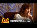 Ozzy Osbourne interview on Finnish TV 1989