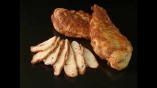 FOODLOGISTIK - cooked chicken breast slicing, 4 mm slices