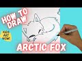 How to Draw a Sleeping Arctic Fox!
