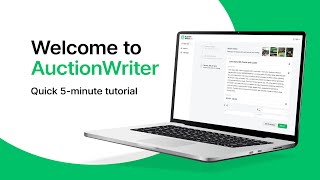 AuctionWriter: A 5-Minute Tutorial - AI Auction Cataloging