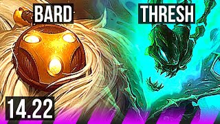 BARD & Corki vs THRESH & Caitlyn (SUP) | KR Master | 14.22