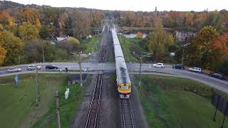 Дизель-поезда ДР1А-198+311 на ст. Огре / DR1A-198+311 DMU's at Ogre station