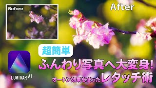 【おすすめ】カメラ女子風！Luminar AIを使ったふんわりレタッチ術！