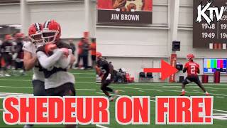 Browns Shedeur Sanders KILLING IT EARNS MORE REPS with the STARTERS as PRACTICE GOES ON