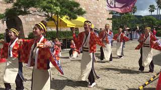 2018 第15回紀州よさこい祭り マリーナパレード 海友会 dance team 楽舞和