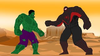 Hulk VS Gaint Spiderman Miles Morales Funny [HD] | Godzilla & SuperHero Animation