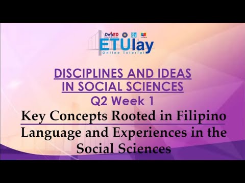 Key Concepts Rooted In The Filipino Language And Experiences In The ...