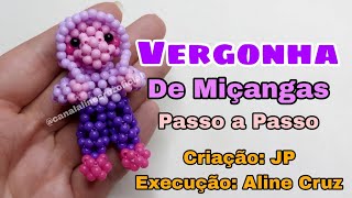 Vergonha de Miçangas/Pérolas- Passo a Passo. Faça você mesmo esse chaveiro lindo! #viralvideo #diy