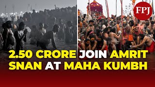 2.50 Crore Devotees Take Holy Dip at Triveni Sangam During Maha Kumbh 2025