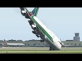 B747 Pilot Almost Flipped Aircraft Over After Bad Emergency Landing | XP11