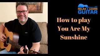 How to play You are My Sunshine-guitar lesson