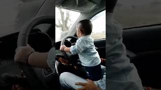 కారు నడుపుతున్న 9నెలల బుడ్డోడు!! #kid #car #driving #yt shorts #short @avhr7452