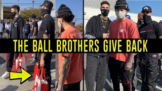 Lamelo, Liangelo & Lonzo Give Back During The Quarantine!!! (Lavar Leads the Pack)