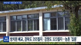 농촌 폐교 방치…종합관리대책 시급