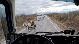 Truck Life - Crossing Bulgaria. Crazy Roads, Nice Views, Closed Highway, and Touching Clouds. Part 1