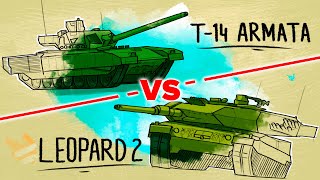 Leopard 2 vs T-14 Armata || Tank War in Ukraine