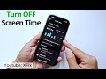 How to Turn ON/OFF Screen Time on iPhone
