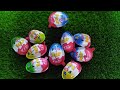 999 yummy kinder surprise egg toys opening a lot of kinder joy chocolate asmr