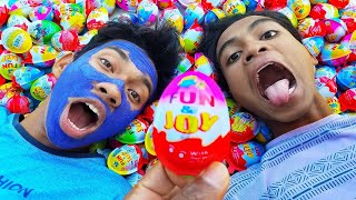 999 Yummy Kinder Surprise Egg Toys Opening - A Lot Of Kinder Joy Chocolate ASMR